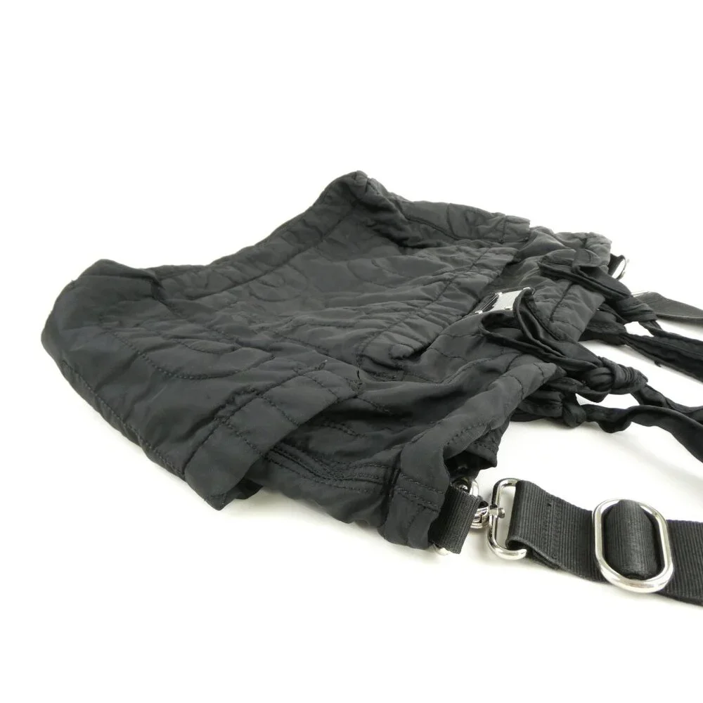 Marc By Marc Jacobs Black Quilted Nylon‎ Tote Bag With Adjustable Strap